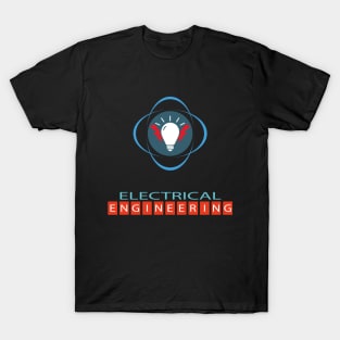 Best electrical engineering text and logo design T-Shirt